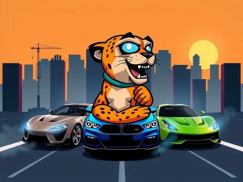 Chandigarh Cheetahs Official Banner Chandigarh Cheetahs game banner featuring city skyline, fast cars, and cheetah mascot
