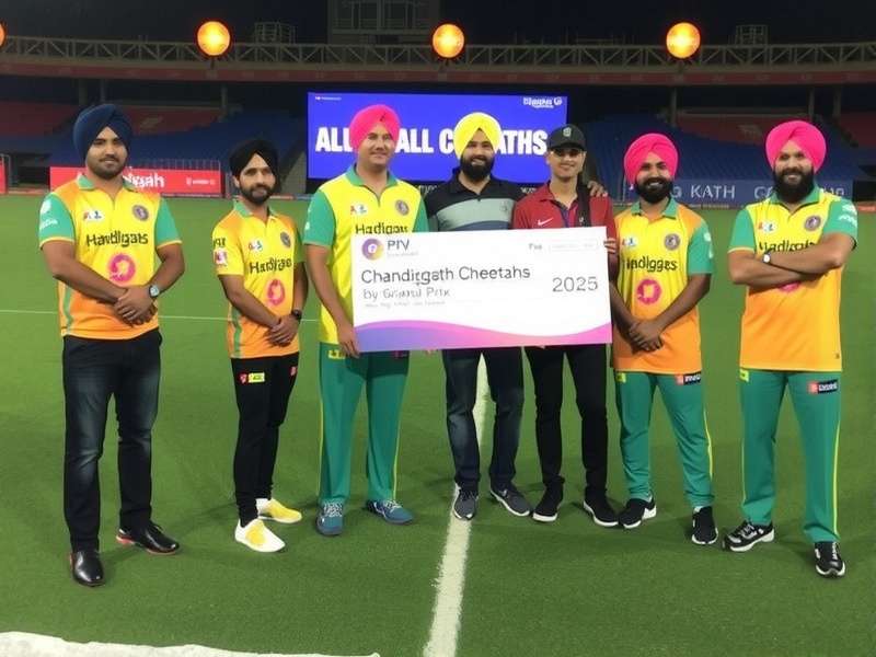 Chandigarh Cheetahs Baisakhi Grand Prix 2025 Chandigarh Cheetahs Baisakhi Grand Prix 2025 prize distribution in Chandigarh with players in Punjabi attire
